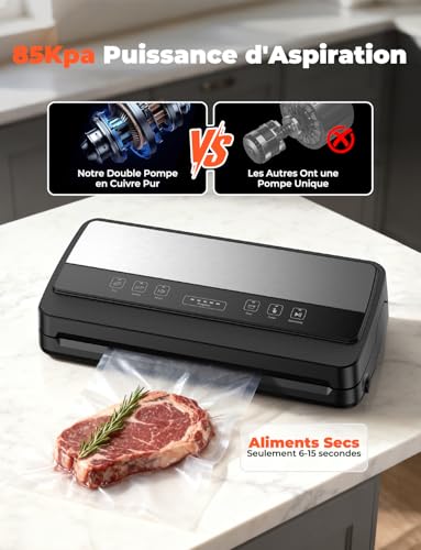 Machine Sous Vide Alimentaire VacFresh 5 En 1 Multifonction Scelleuse 100W